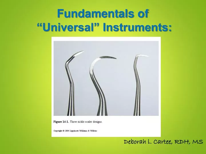 fundamentals of universal instruments
