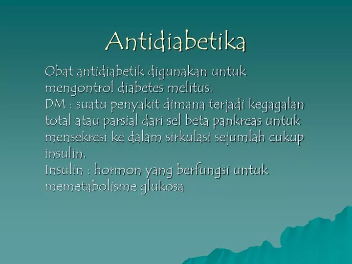 antidiabetika