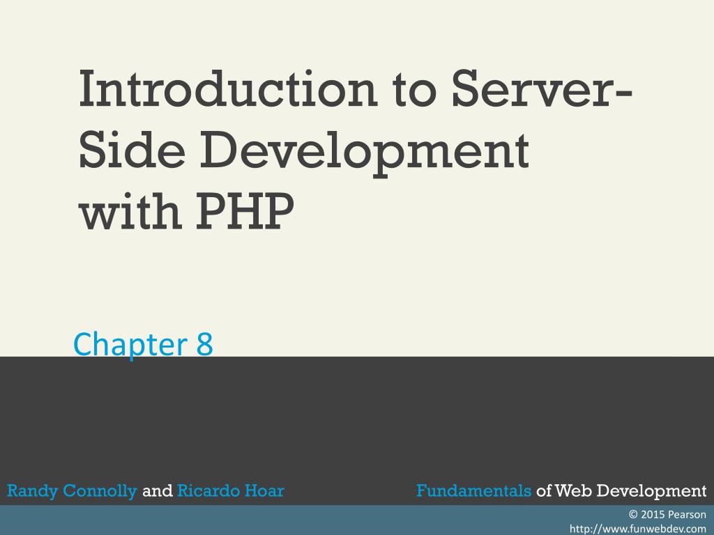 PPT - Introduction to Server- Side Development with PHP PowerPoint ...