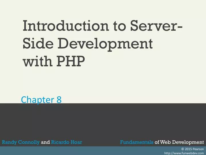 introduction to server side development with php