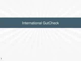 International GutCheck