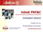 Comprehensive Overview of HR Position Description & Compliance Orientation Session - slide 1