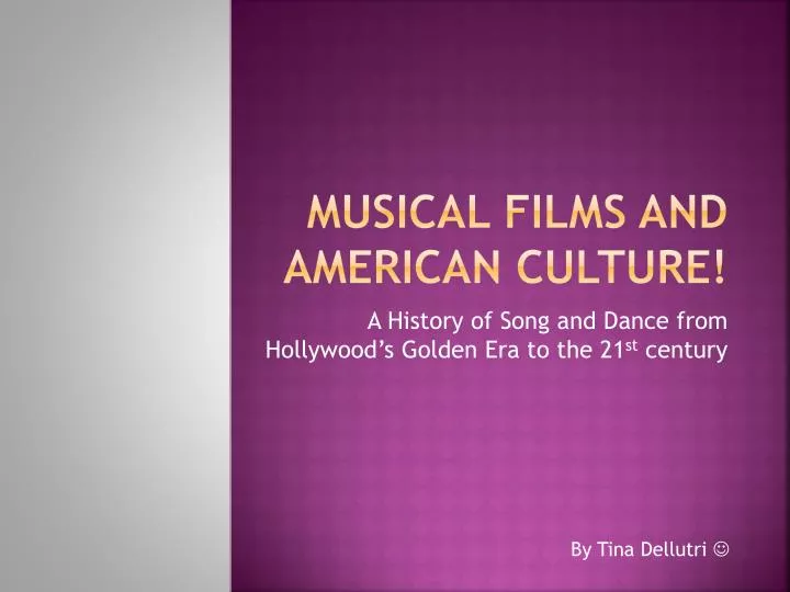 musical films and american culture