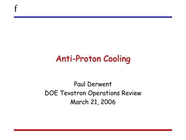 anti proton cooling