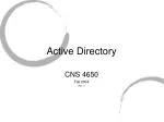 Active Directory - slide 1
