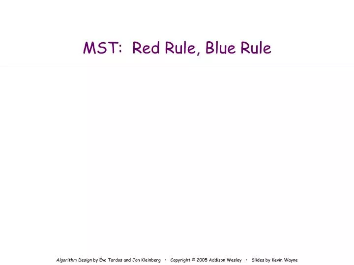 mst red rule blue rule