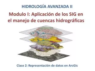 modulo i aplicaci n de los sig en el manejo de cuencas hidrogr ficas