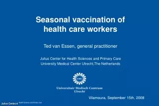 Seasonal vaccination of health care workers