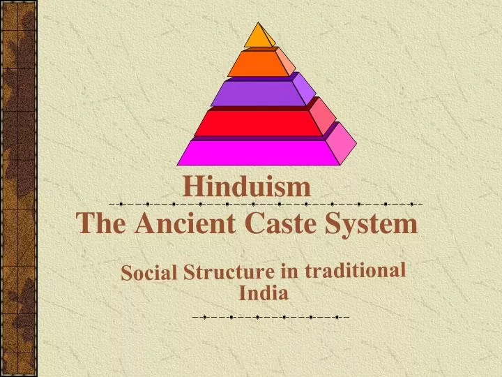 hinduism the ancient caste system