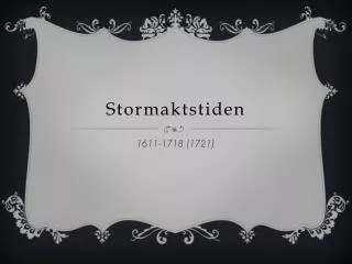 stormaktstiden