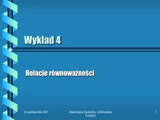 wyk ad 4