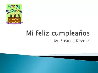 mi feliz cumplea os