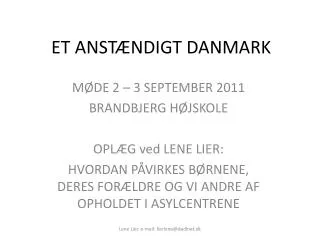 et anst ndigt danmark