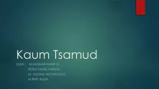 kaum tsamud