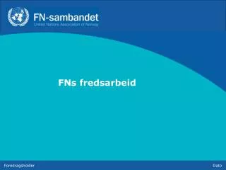fns fredsarbeid