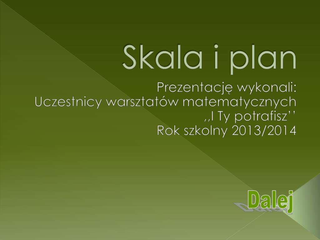 PPT - Skala i plan PowerPoint Presentation, free download - ID:5992230
