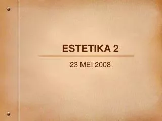 estetika 2