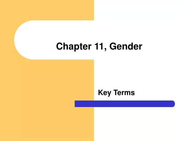 chapter 11 gender