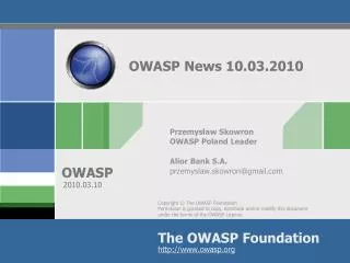 owasp news 10 03 2010