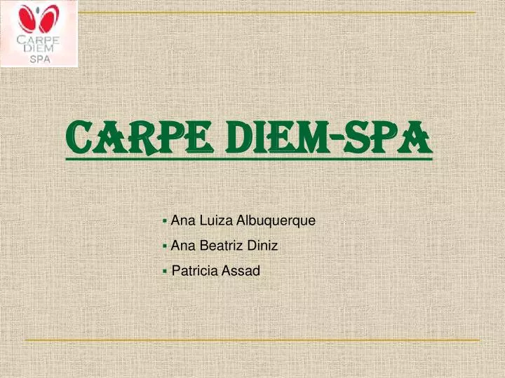 carpe diem spa