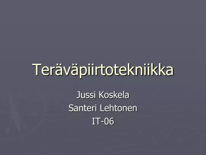 ter v piirtotekniikka