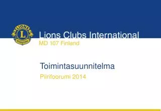 toimintasuunnitelma