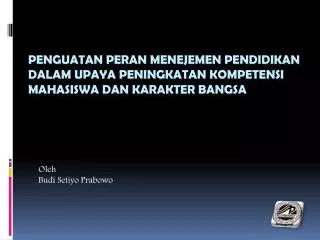 oleh budi setiyo prabowo
