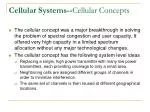 Cellular Systems-- Cellular Concepts - slide 1