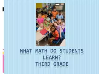 What math do students learn? Third grade
