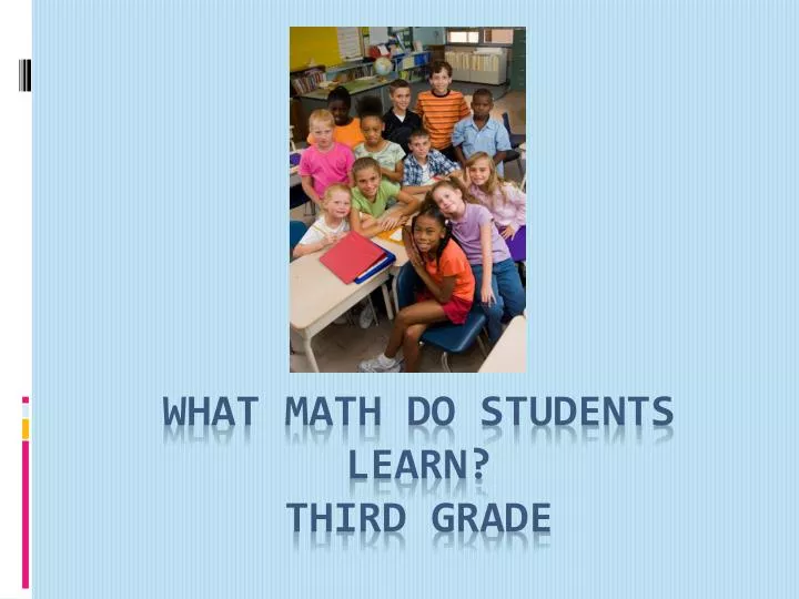 what math do students learn third grade