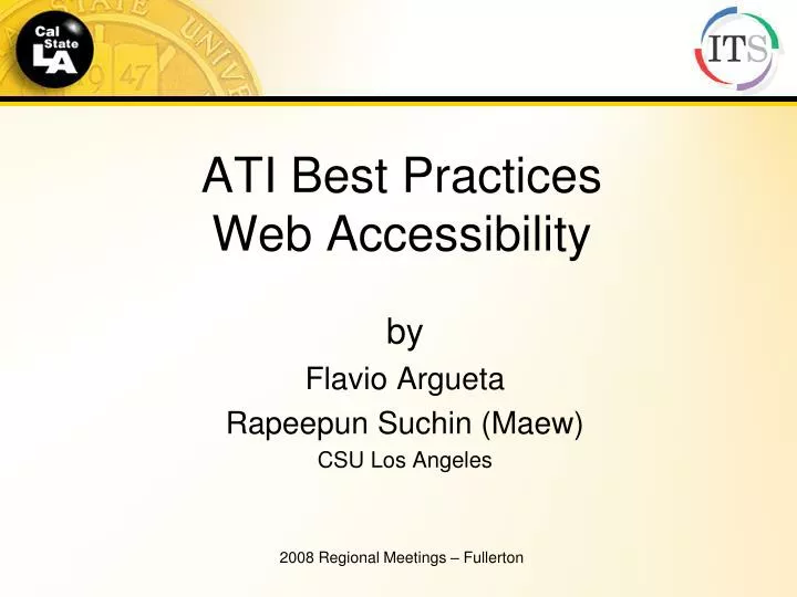 ati best practices web accessibility