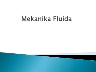 mekanika fluida