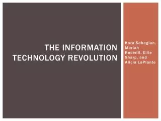 The Information Technology Revolution
