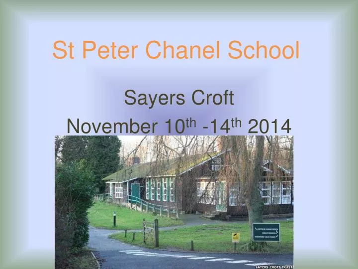 st peter chanel school