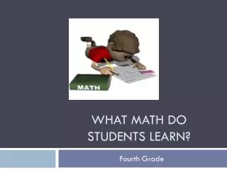 What Math do students learn?