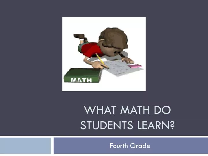 what math do students learn