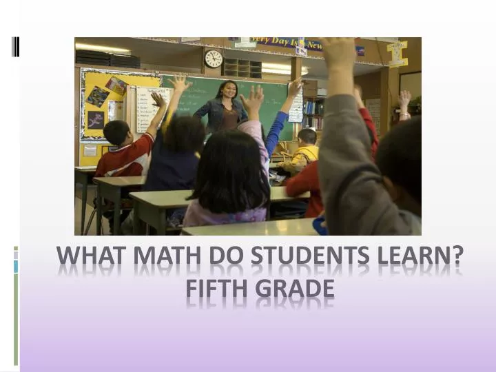 what math do students learn fifth grade