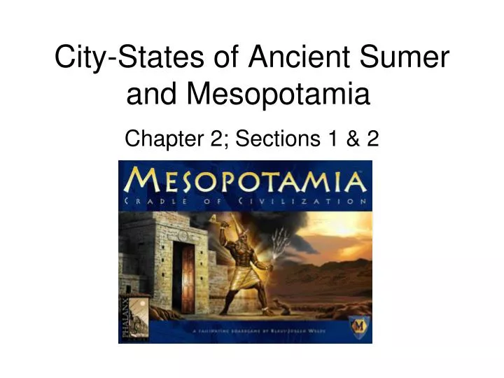 city states of ancient sumer and mesopotamia
