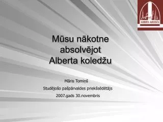 m su n kotne absolv jot alberta koled u