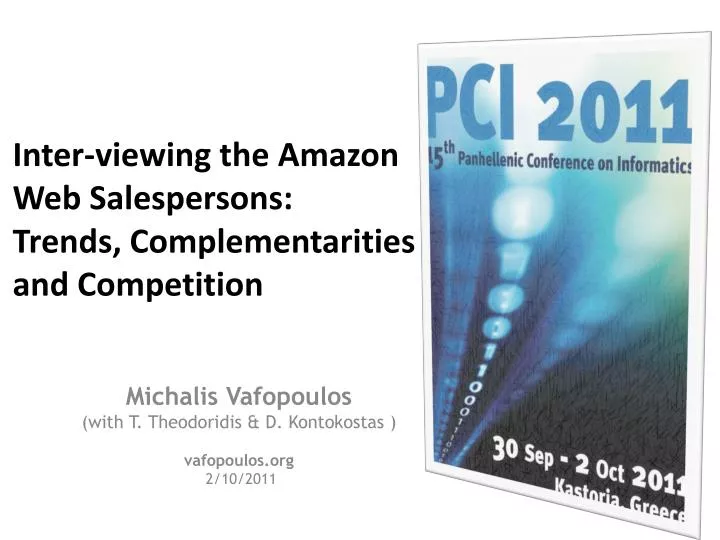 inter viewing the amazon web salespersons trends complementarities and competition