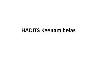 hadits keenam belas