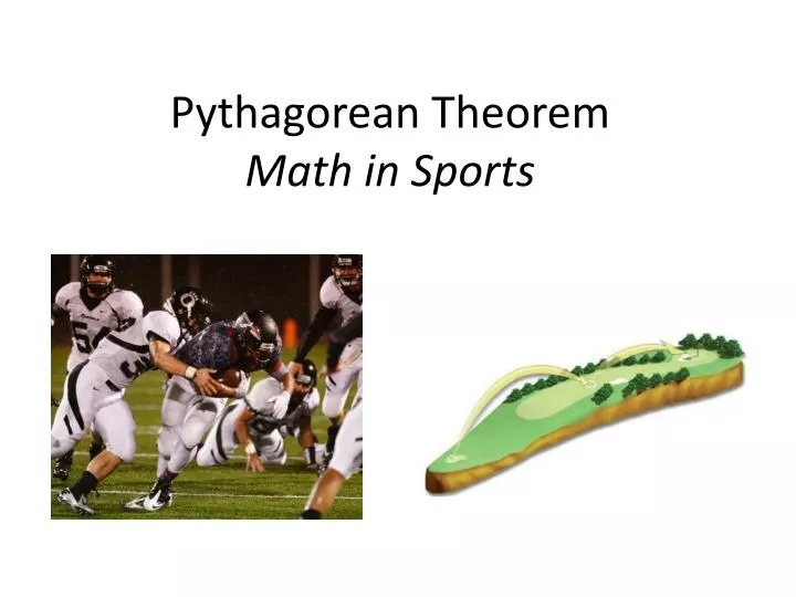 pythagorean theorem math in sports