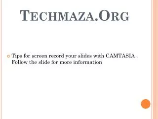 Techmaza.Org