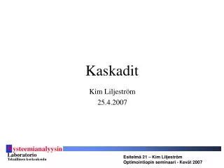 kaskadit