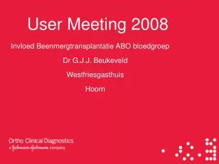 user meeting 2008