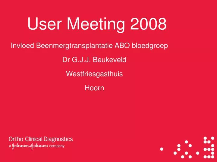 user meeting 2008