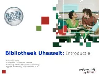 bibliotheek uhasselt introductie