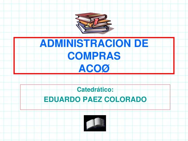 administracion de compras aco