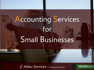 Accounting services for small business