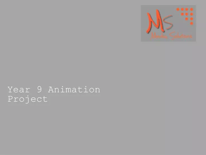 year 9 animation project